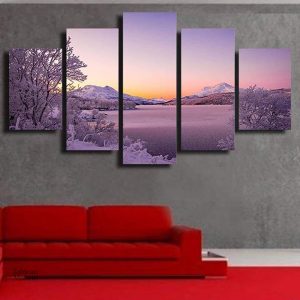 Aurore sous la neige - Tableau Arbre de Vie