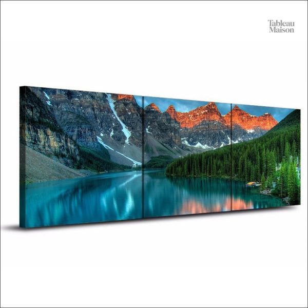 Art mural de paysage canadien pour salle de bain