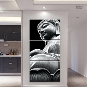 Tableau géant représentant un Bouddha apaisant