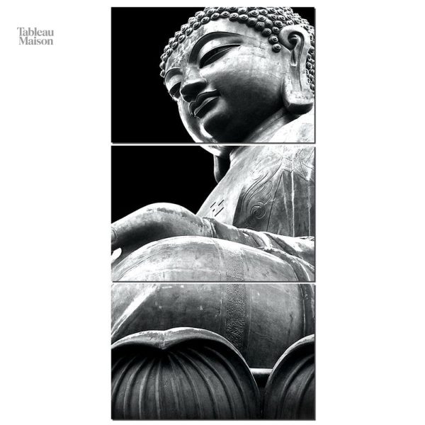 Oeuvre d'art sur toile avec un Bouddha majestueux