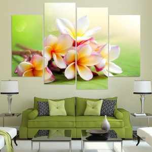 Bouquet de frangipanier en tableau floral