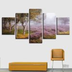 Brume sur la lande - Tableau décoratif pour salle de bain