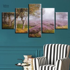 Tableau Brume sur la lande, ambiance apaisante