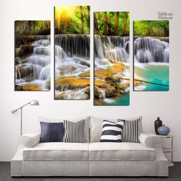 Tableau mural CASCADE, ambiance relaxante pour salle de bain