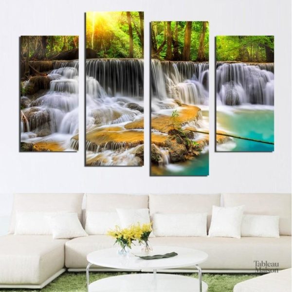 Art mural CASCADE, touche décorative pour espace aquatique