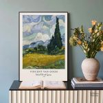 Scène de blé et cyprès par Van Gogh