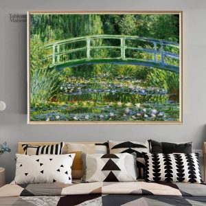 Tableau de Monet représentant un bassin avec des nymphéas