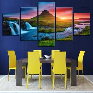 Art mural inspirant pour embellir la salle de bain