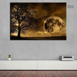 Tableau Arbre de Vie Lune Dominante