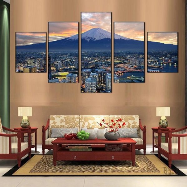 Représentation artistique du Mont-Fuji, symbole du Japon