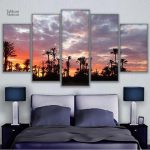 Tableau OMBRES TROPICALES pour décoration de salle de bain