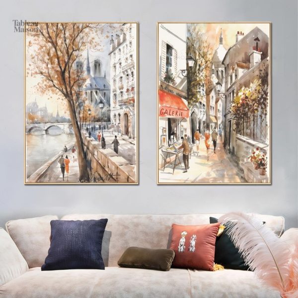 Art mural inspiré par la beauté de Paris