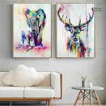 Dessin d'éléphant aquarelle, style artistique unique
