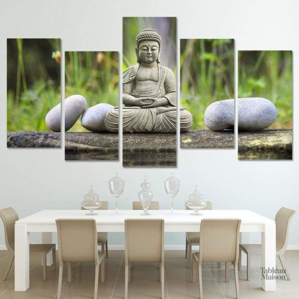 Tableau représentant un Bouddha apaisant