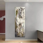 Illustration stylisée mettant en avant un cheval moderne