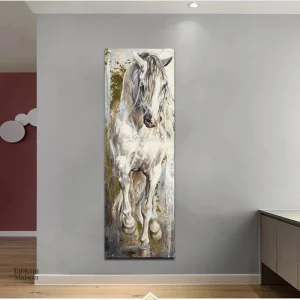 Illustration stylisée mettant en avant un cheval moderne