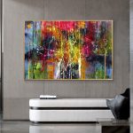 Peinture Tableau Multicolore