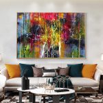 Tableau décoratif aux couleurs vives