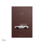 Art mural de voiture : Porche Carrera sur un décor estival