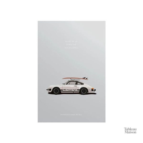 Illustration d'un Porche Carrera en voyage relaxant