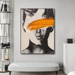 Tableau noir et blanc, style épuré et contemporain
