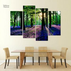 Tableau Printemps Forestier pour salle de bain