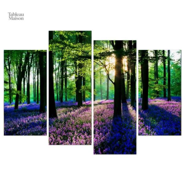 Tableau naturel Printemps Forestier, décoration moderne