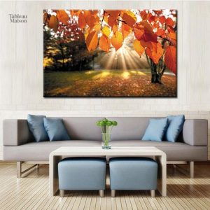 Art mural lumineux représentant des rayons de soleil