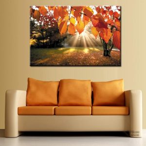 Décoratif mural évoquant la chaleur et la lumière du soleil