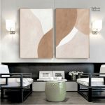 Design artistique abstrait inspiré par le beige