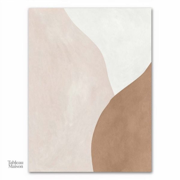 Composition abstraite beige pour décoration intérieure
