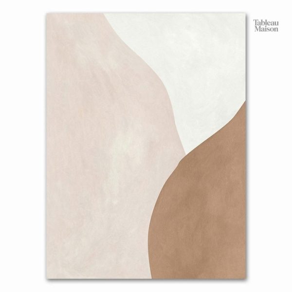 Création artistique en nuances de beige et marron