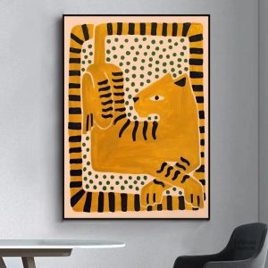 Art mural moderne avec motifs égyptiens