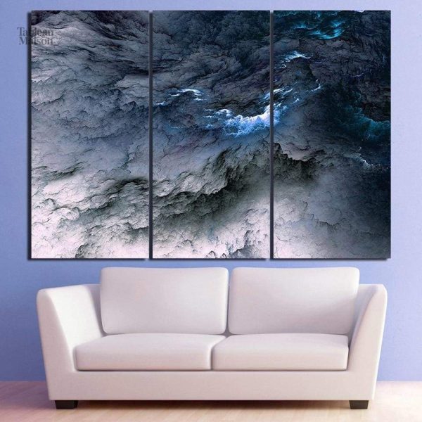 Tableau Nuages gris et bleus décoratif pour intérieur