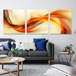Tableau artistique avec motifs fluides et abstraits