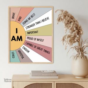 Tableau affirmations positives ensoleillé