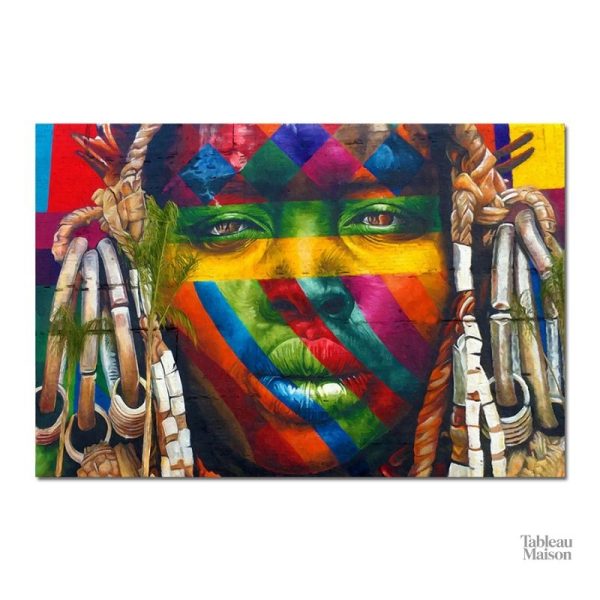 Art mural africain aux couleurs éclatantes et designs uniques