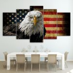 Tableau représentant un aigle majestueux en vol