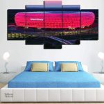 Tableau Allianz Arena à Munich, art mural moderne