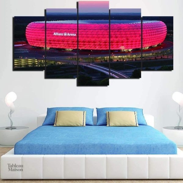 Tableau Allianz Arena à Munich, art mural moderne