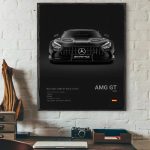 Tableau AMG GT, œuvre d'art automobile moderne