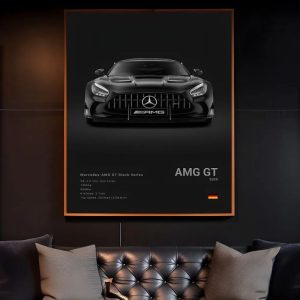 Tableau de voiture AMG GT, design élégant en peinture