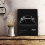 Art mural AMG GT, illustration d'une voiture de sport