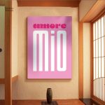Tableau moderne Amore Mio avec design contemporain