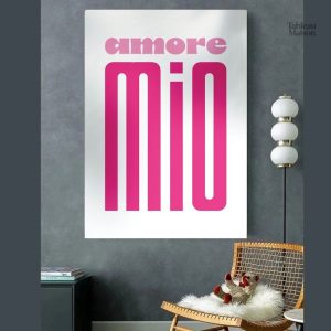 Tableau Amore Mio, œuvre d'art moderne et élégante