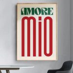 Art mural Amore Mio, touche moderne pour la décoration