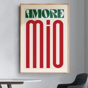 Art mural Amore Mio, touche moderne pour la décoration