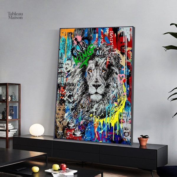 Design artistique d'animaux avec une touche urbaine