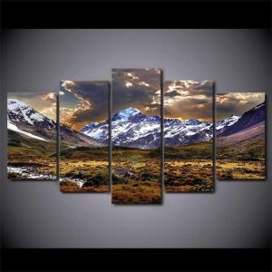 Tableau de montagne Aoraki, reflet des paysages néo-zélandais