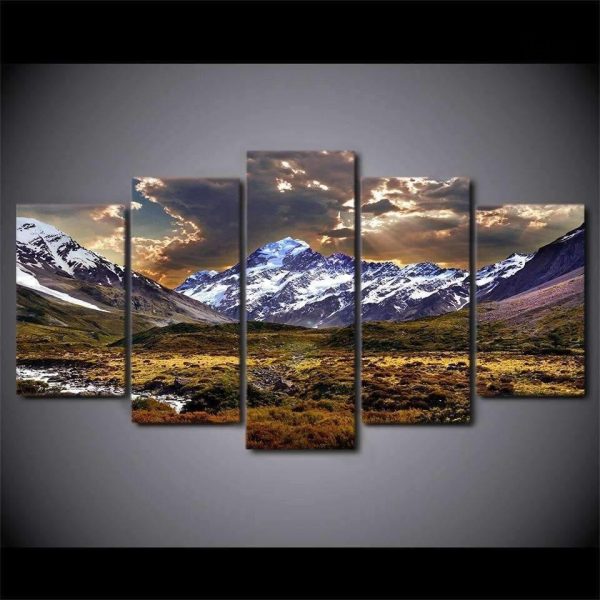 Tableau de montagne Aoraki, reflet des paysages néo-zélandais